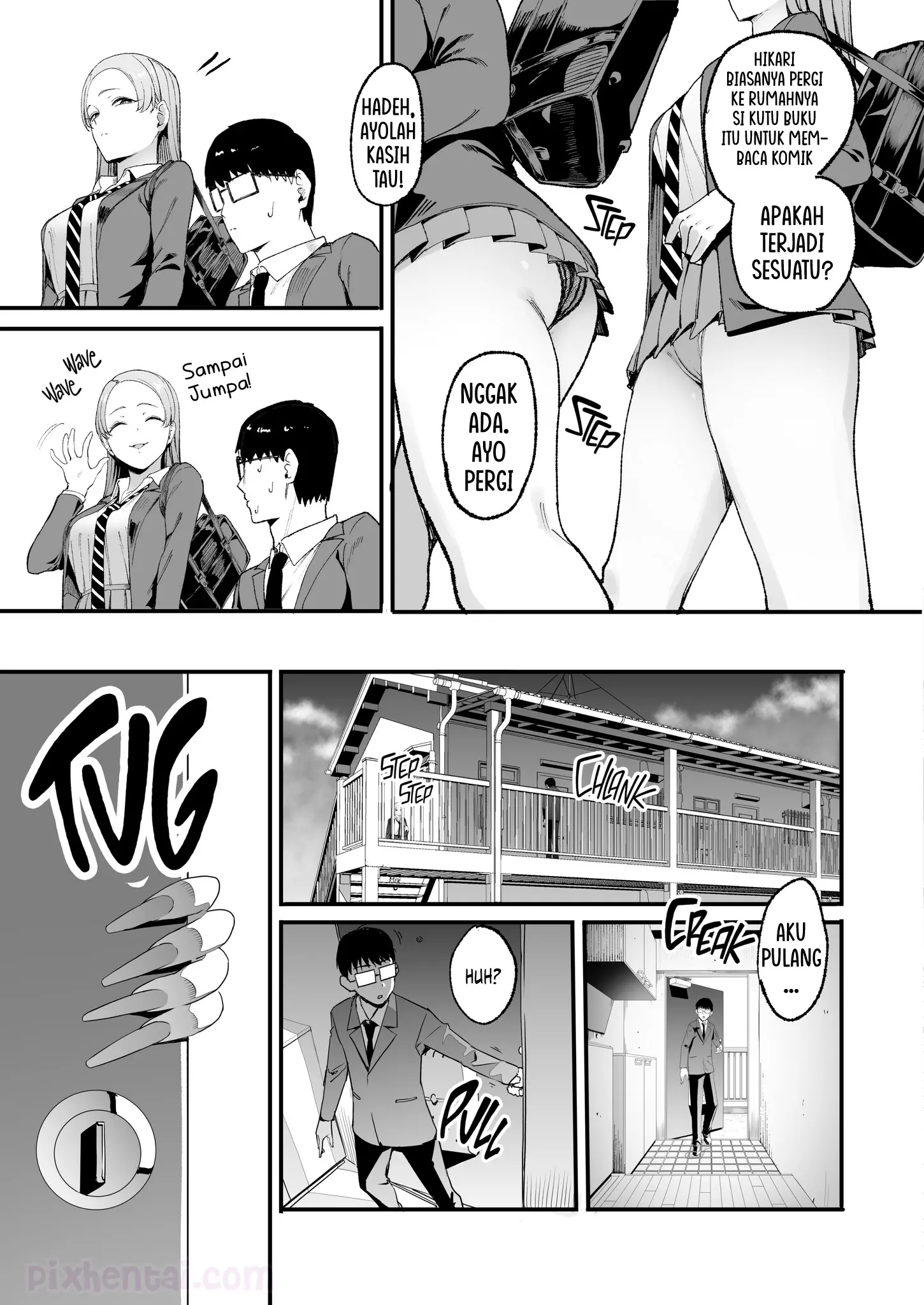 Komik hentai xxx manga sex bokep The Gyaru I Hang Out with Lets Me Use Her Pussy 4 page 8